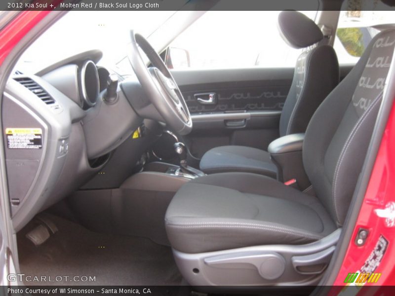 Molten Red / Black Soul Logo Cloth 2012 Kia Soul +