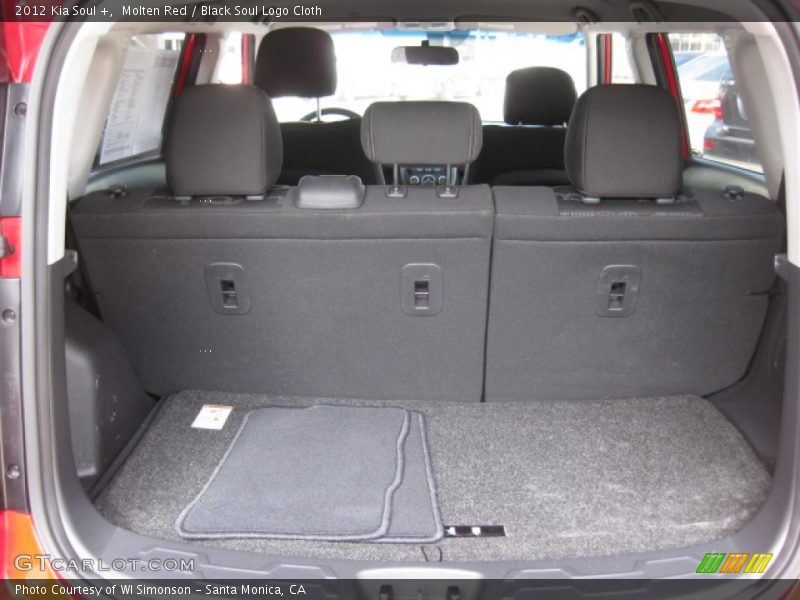 Molten Red / Black Soul Logo Cloth 2012 Kia Soul +