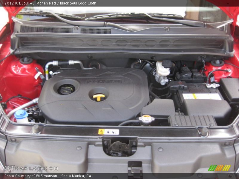 Molten Red / Black Soul Logo Cloth 2012 Kia Soul +