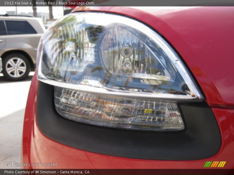Molten Red / Black Soul Logo Cloth 2012 Kia Soul +