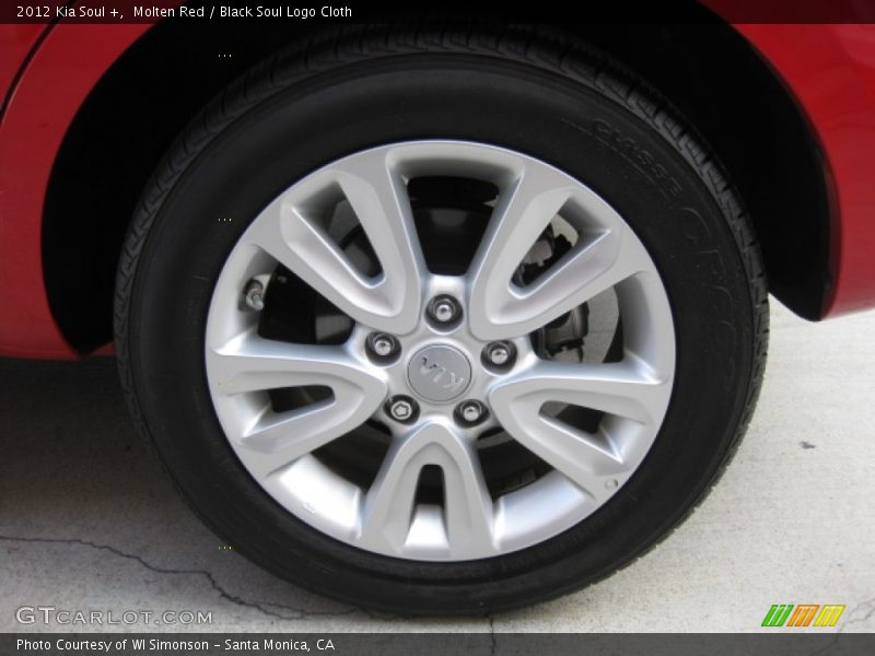 Molten Red / Black Soul Logo Cloth 2012 Kia Soul +