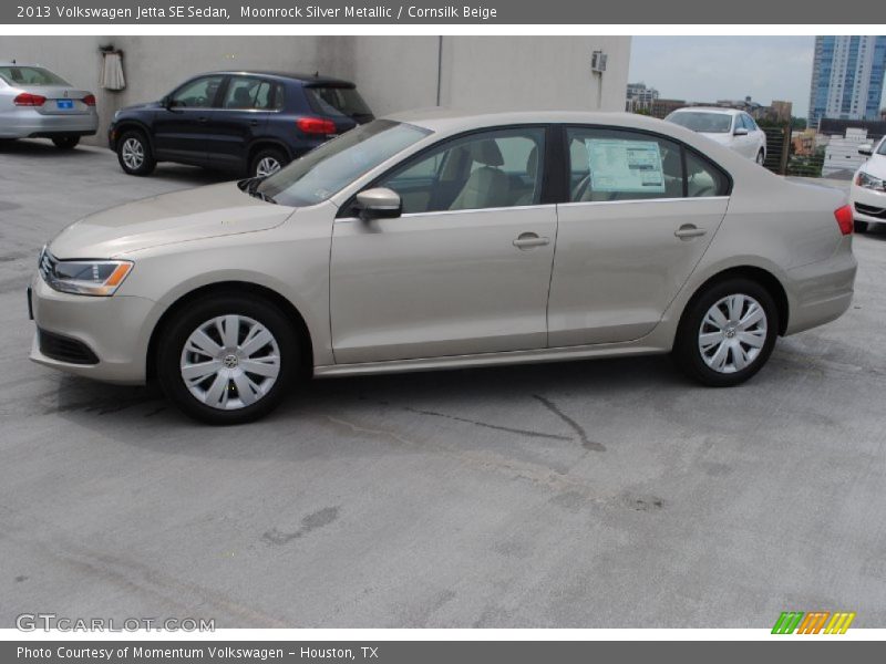 Moonrock Silver Metallic / Cornsilk Beige 2013 Volkswagen Jetta SE Sedan