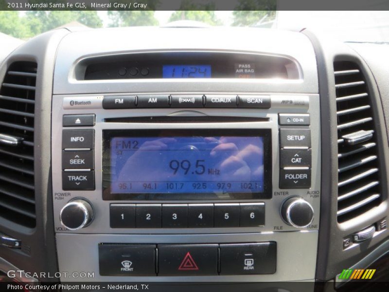 Mineral Gray / Gray 2011 Hyundai Santa Fe GLS