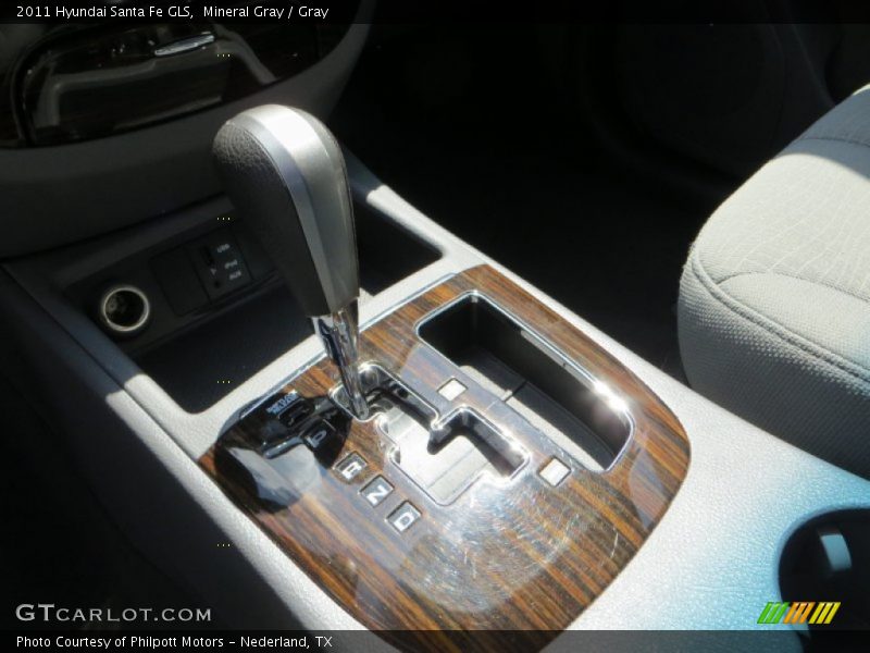 Mineral Gray / Gray 2011 Hyundai Santa Fe GLS