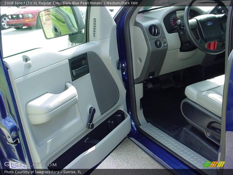 Dark Blue Pearl Metallic / Medium/Dark Flint 2008 Ford F150 XL Regular Cab