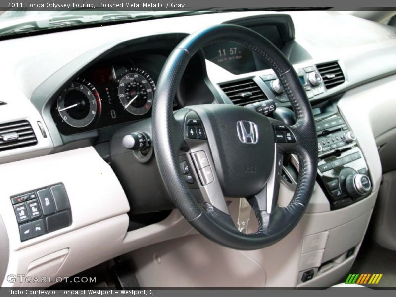 Polished Metal Metallic / Gray 2011 Honda Odyssey Touring