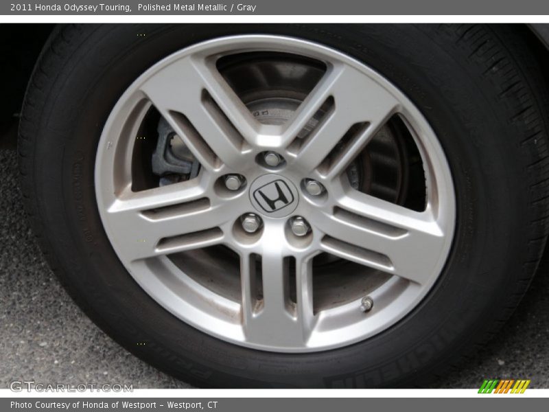 Polished Metal Metallic / Gray 2011 Honda Odyssey Touring