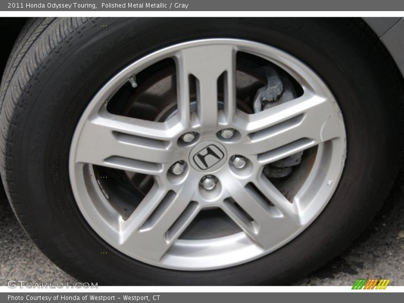 Polished Metal Metallic / Gray 2011 Honda Odyssey Touring