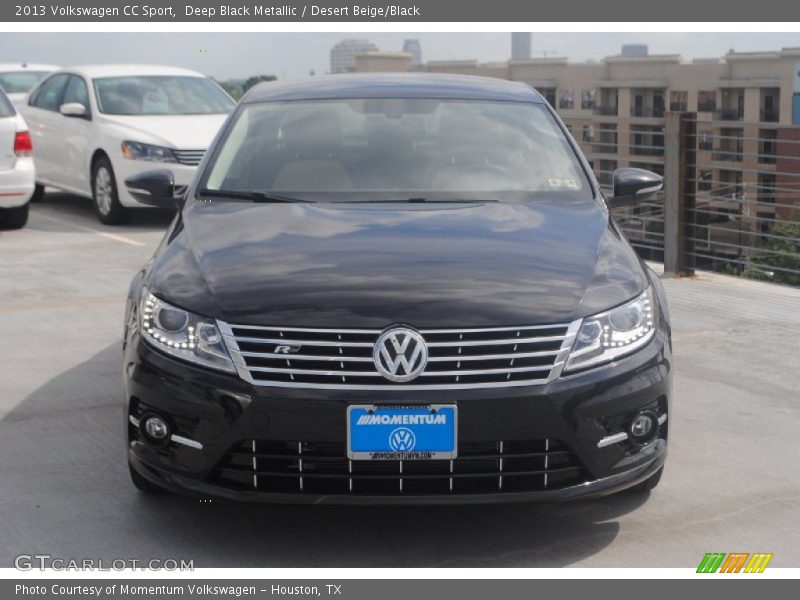 Deep Black Metallic / Desert Beige/Black 2013 Volkswagen CC Sport