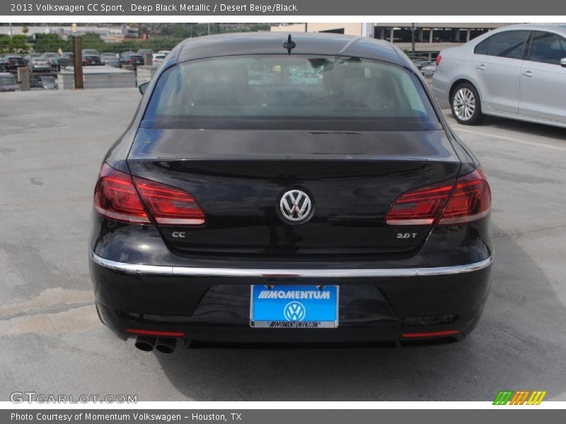 Deep Black Metallic / Desert Beige/Black 2013 Volkswagen CC Sport
