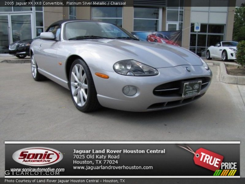 Platinum Silver Metallic / Charcoal 2005 Jaguar XK XK8 Convertible