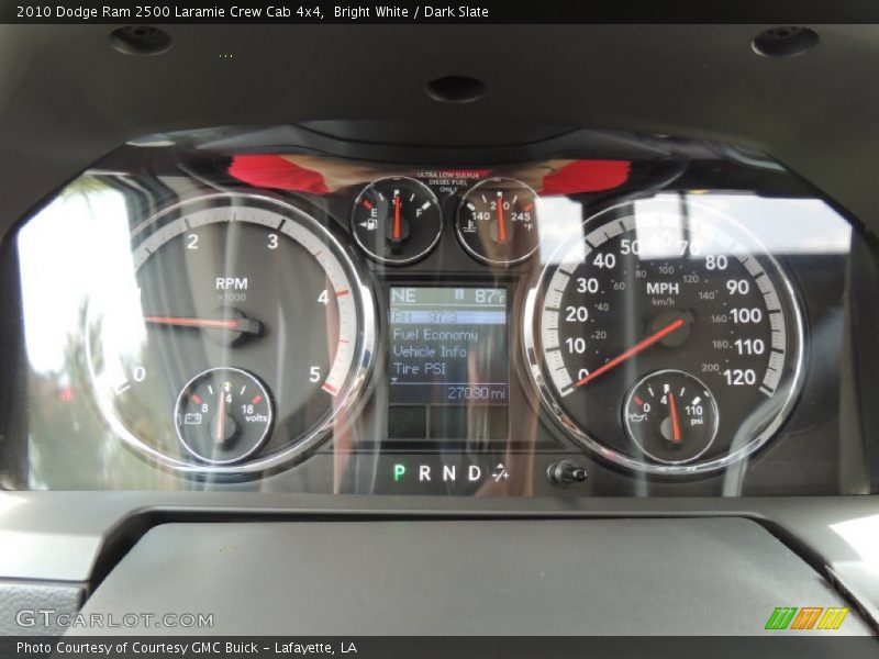 Bright White / Dark Slate 2010 Dodge Ram 2500 Laramie Crew Cab 4x4