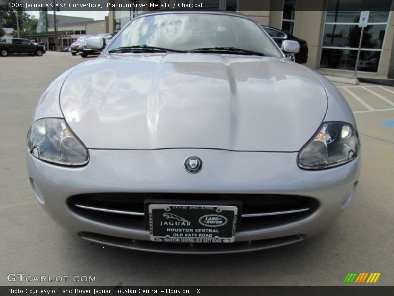 Platinum Silver Metallic / Charcoal 2005 Jaguar XK XK8 Convertible