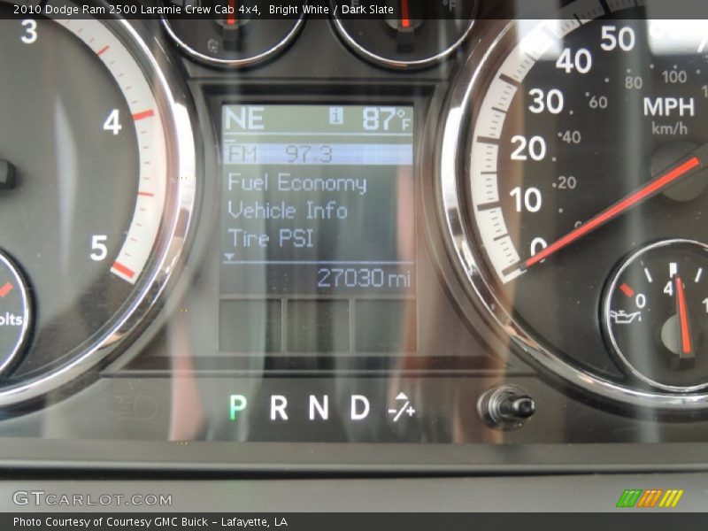 Bright White / Dark Slate 2010 Dodge Ram 2500 Laramie Crew Cab 4x4