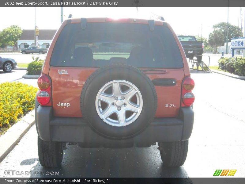 Salsa Red Pearlcoat / Dark Slate Gray 2002 Jeep Liberty Sport