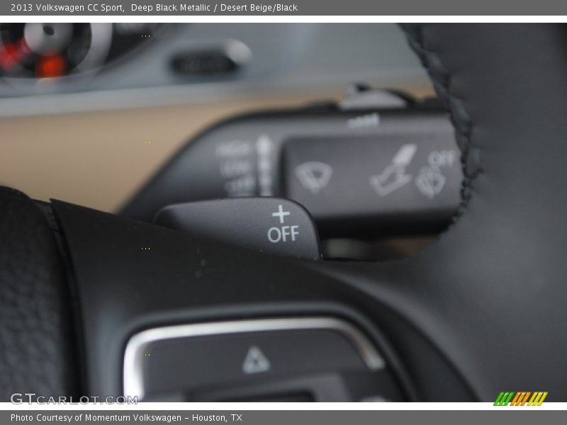 Deep Black Metallic / Desert Beige/Black 2013 Volkswagen CC Sport