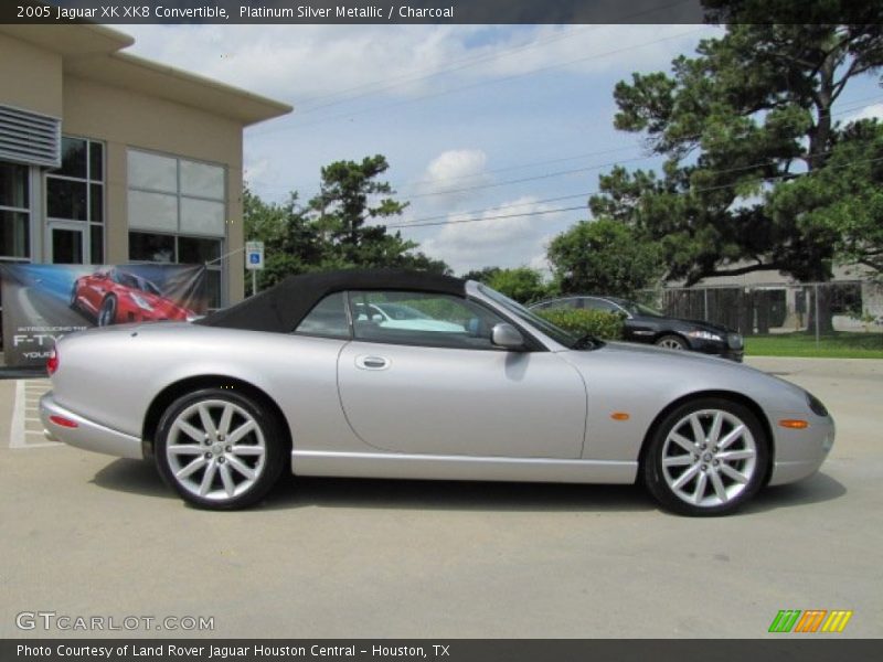 Platinum Silver Metallic / Charcoal 2005 Jaguar XK XK8 Convertible