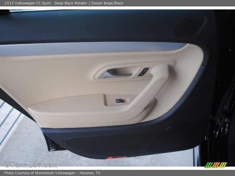 Deep Black Metallic / Desert Beige/Black 2013 Volkswagen CC Sport