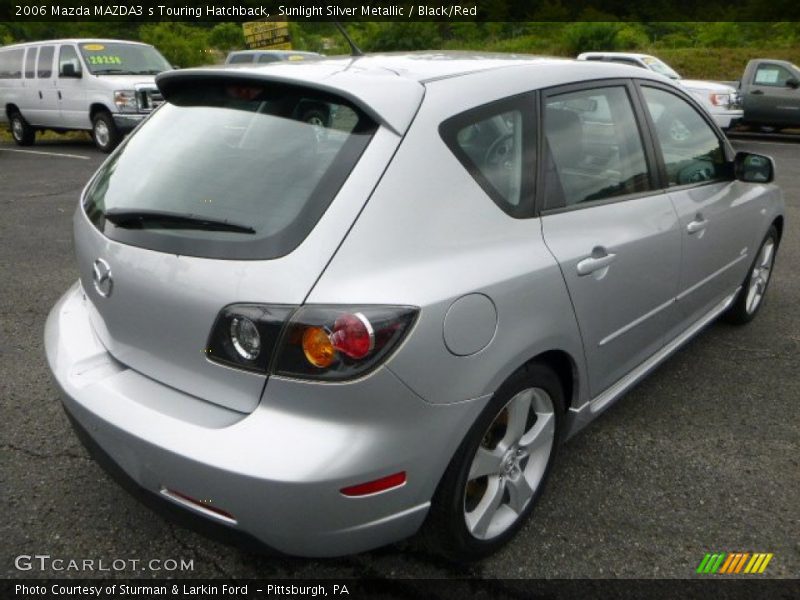 Sunlight Silver Metallic / Black/Red 2006 Mazda MAZDA3 s Touring Hatchback
