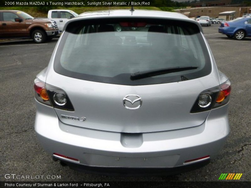 Sunlight Silver Metallic / Black/Red 2006 Mazda MAZDA3 s Touring Hatchback