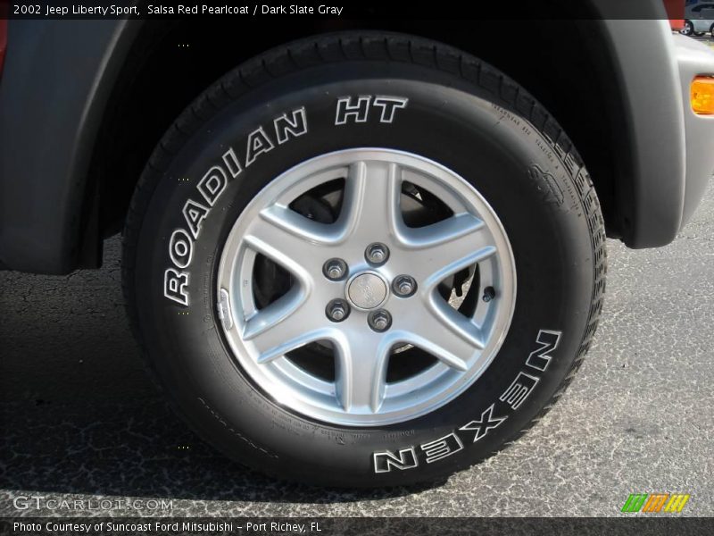 Salsa Red Pearlcoat / Dark Slate Gray 2002 Jeep Liberty Sport