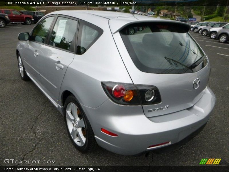Sunlight Silver Metallic / Black/Red 2006 Mazda MAZDA3 s Touring Hatchback