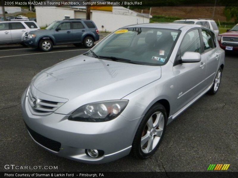 Sunlight Silver Metallic / Black/Red 2006 Mazda MAZDA3 s Touring Hatchback