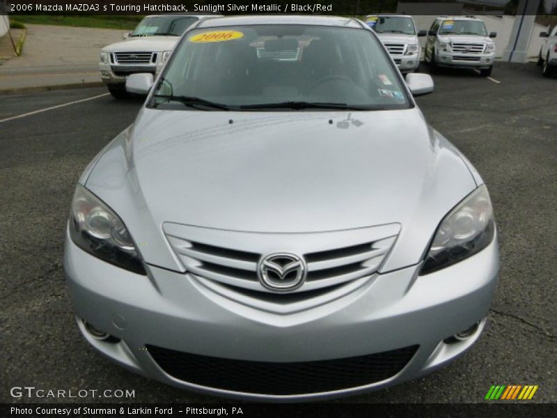 Sunlight Silver Metallic / Black/Red 2006 Mazda MAZDA3 s Touring Hatchback