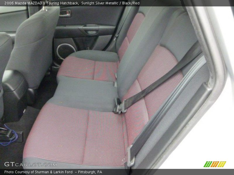 Sunlight Silver Metallic / Black/Red 2006 Mazda MAZDA3 s Touring Hatchback
