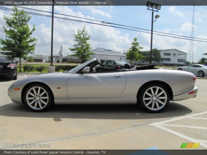 Platinum Silver Metallic / Charcoal 2005 Jaguar XK XK8 Convertible