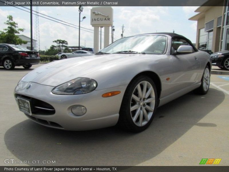 Platinum Silver Metallic / Charcoal 2005 Jaguar XK XK8 Convertible