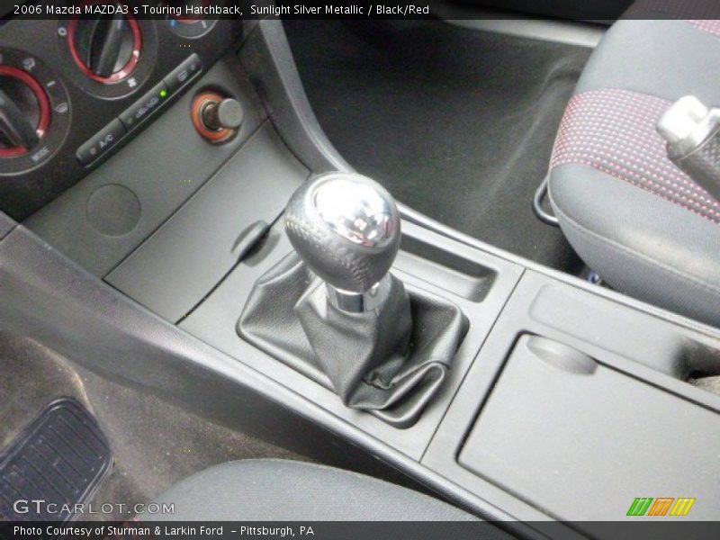 Sunlight Silver Metallic / Black/Red 2006 Mazda MAZDA3 s Touring Hatchback