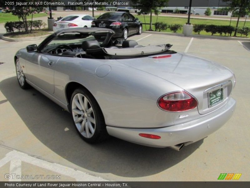 Platinum Silver Metallic / Charcoal 2005 Jaguar XK XK8 Convertible