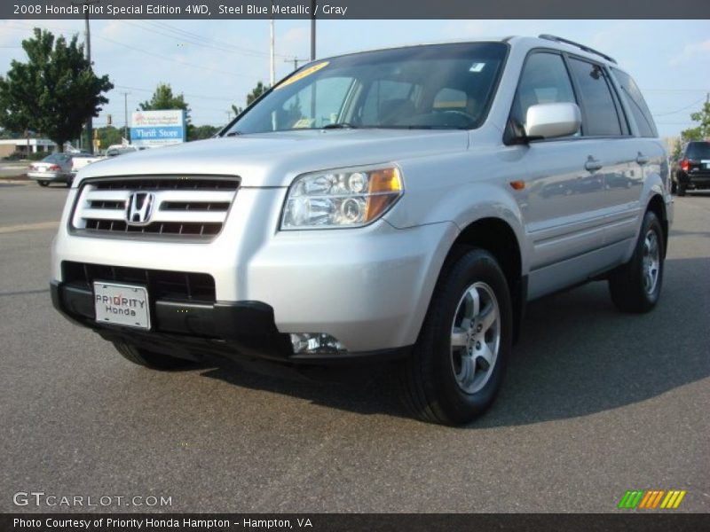 Steel Blue Metallic / Gray 2008 Honda Pilot Special Edition 4WD