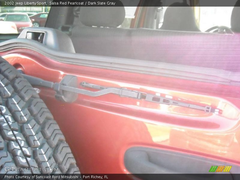 Salsa Red Pearlcoat / Dark Slate Gray 2002 Jeep Liberty Sport