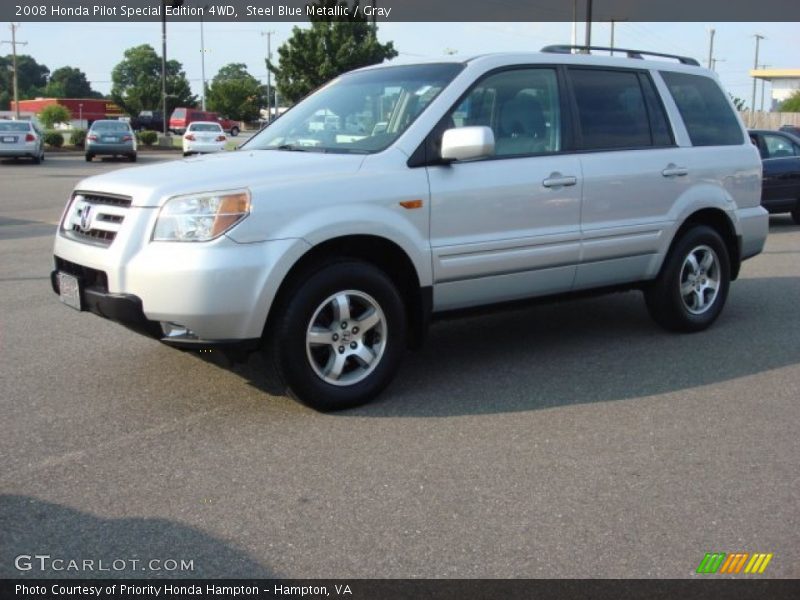 Steel Blue Metallic / Gray 2008 Honda Pilot Special Edition 4WD