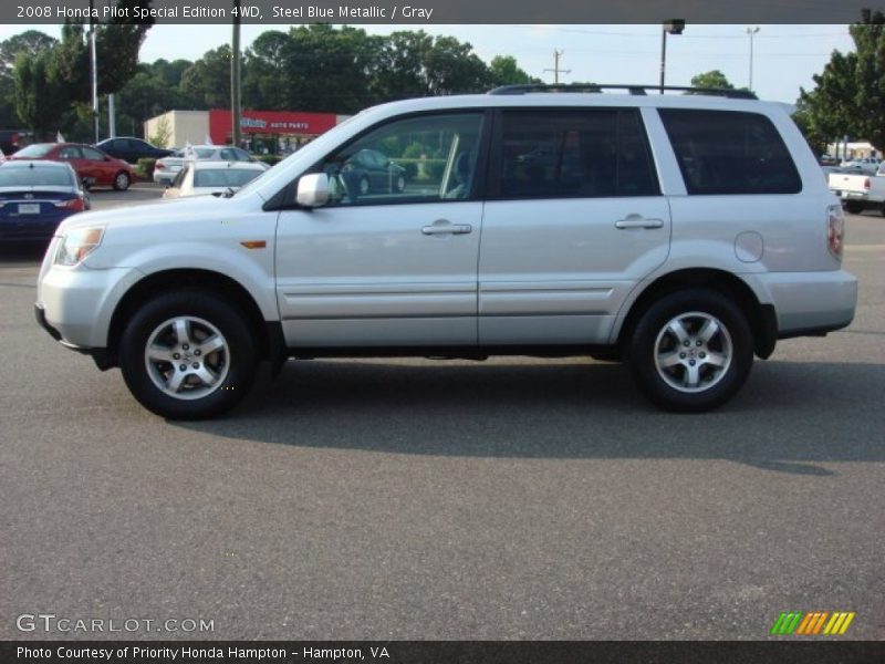 Steel Blue Metallic / Gray 2008 Honda Pilot Special Edition 4WD