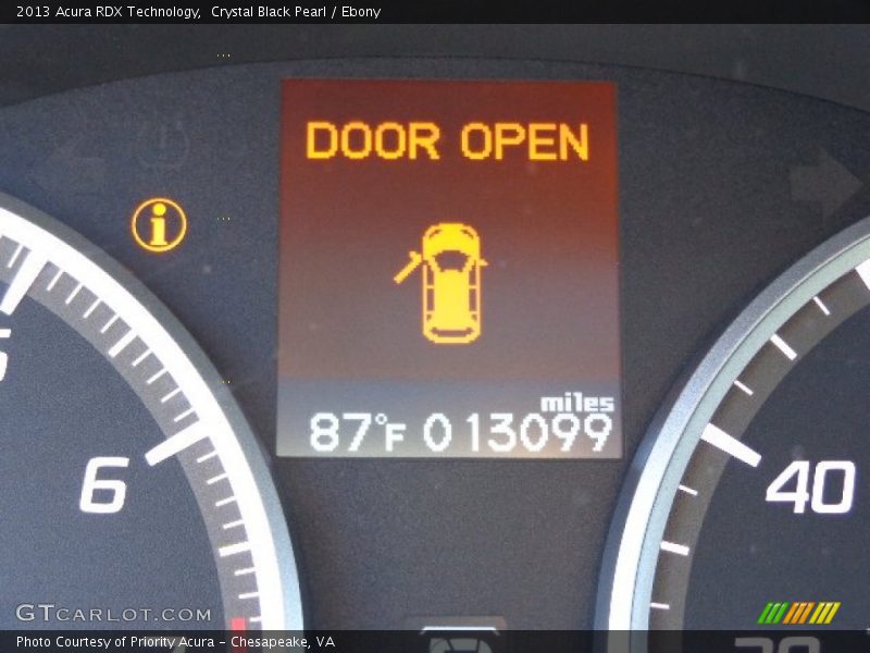 Crystal Black Pearl / Ebony 2013 Acura RDX Technology