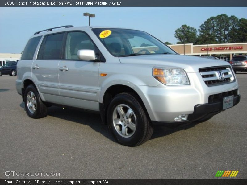 Steel Blue Metallic / Gray 2008 Honda Pilot Special Edition 4WD