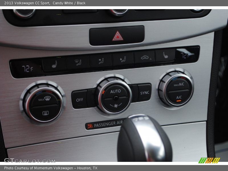 Candy White / Black 2013 Volkswagen CC Sport