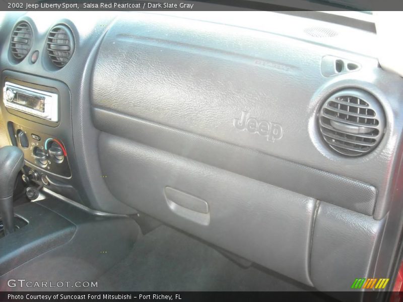 Salsa Red Pearlcoat / Dark Slate Gray 2002 Jeep Liberty Sport