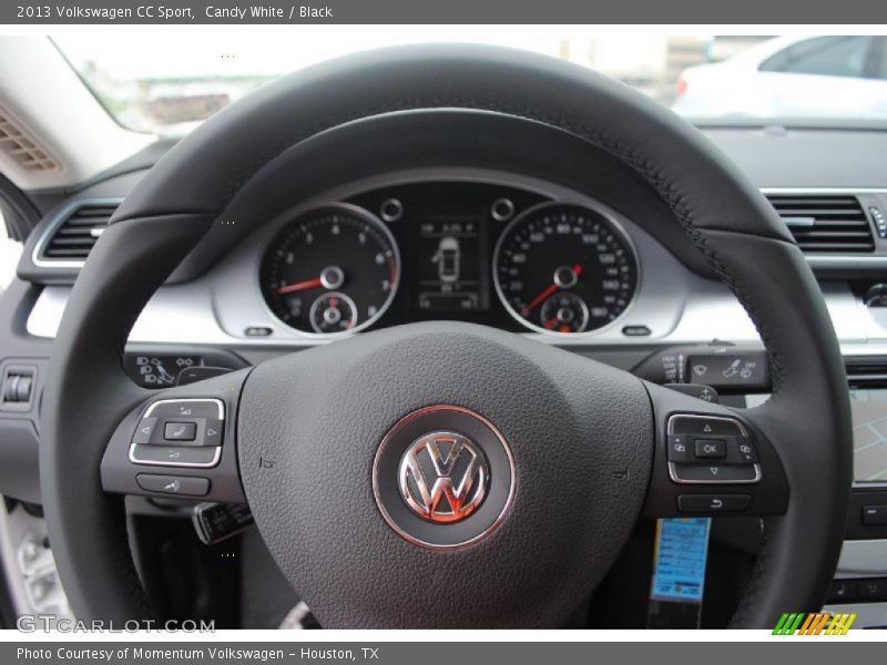 Candy White / Black 2013 Volkswagen CC Sport