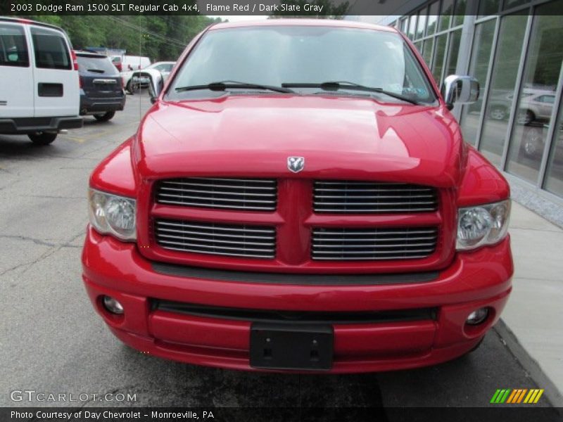 Flame Red / Dark Slate Gray 2003 Dodge Ram 1500 SLT Regular Cab 4x4