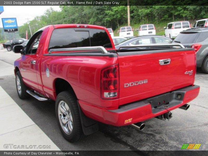 Flame Red / Dark Slate Gray 2003 Dodge Ram 1500 SLT Regular Cab 4x4