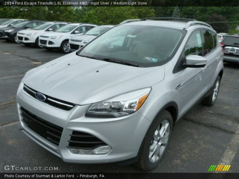 Ingot Silver / Medium Light Stone 2014 Ford Escape Titanium 1.6L EcoBoost 4WD