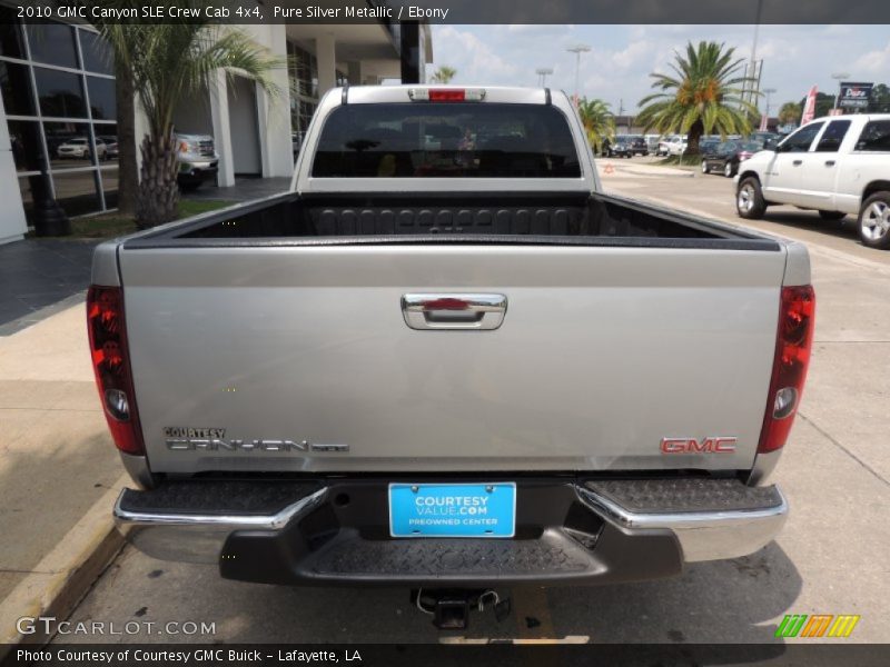 Pure Silver Metallic / Ebony 2010 GMC Canyon SLE Crew Cab 4x4
