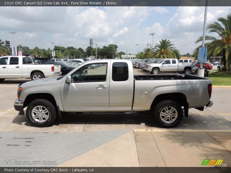 Pure Silver Metallic / Ebony 2010 GMC Canyon SLE Crew Cab 4x4