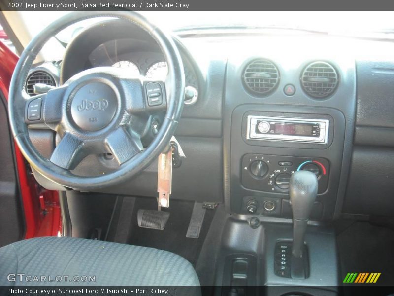 Salsa Red Pearlcoat / Dark Slate Gray 2002 Jeep Liberty Sport