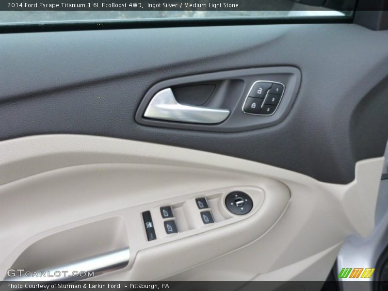 Ingot Silver / Medium Light Stone 2014 Ford Escape Titanium 1.6L EcoBoost 4WD