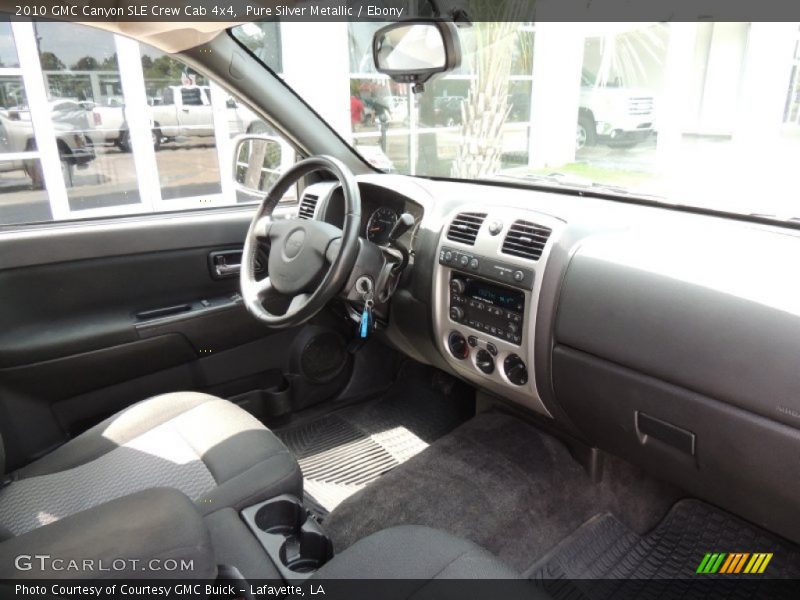 Pure Silver Metallic / Ebony 2010 GMC Canyon SLE Crew Cab 4x4